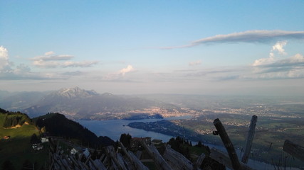 Aussicht Berg Rigi Kanton LU