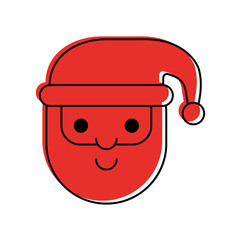 santa claus avatar character vector illustration design