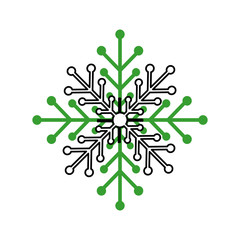 Fototapeta na wymiar snow flake isolated icon vector illustration design