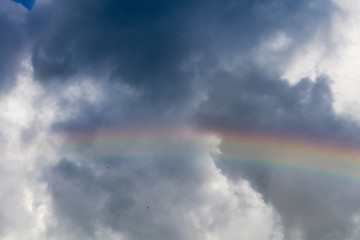 Fototapeta na wymiar Rainbow in Clouds