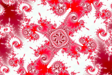 fractal red white oriental or russian