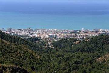 Fototapeta na wymiar vistas del municipio de Marbella en la costa del sol, Málaga