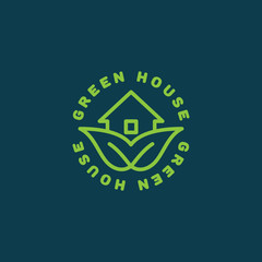 Green house logo