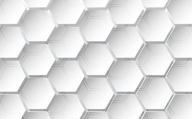 Abstract hexagon background. Technology polygonal design. vector illustration