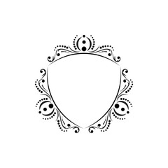 Classic black vector vintage frame