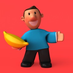 Cartoon character - 3D Illustration