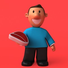 Cartoon character - 3D Illustration