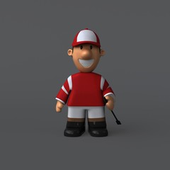 Fun jockey - 3D Illustration