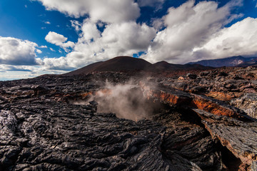 Frozen lava of Tolbachik volcano, Kamchatka