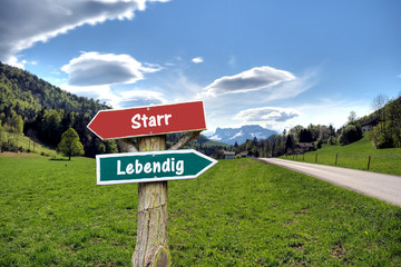 Schild 236 - Lebendig