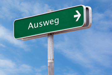 Schild 126 - Ausweg