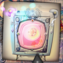 Televisore fantascientifico e surreale © Rosario Rizzo