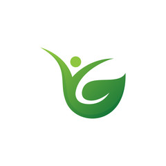 eco nature people life logo