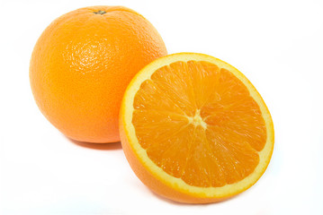 Orange Fruit on white background