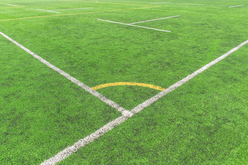 Obraz premium corner of a football court