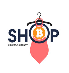 Banner for online store trading crypto currency bitcoin.