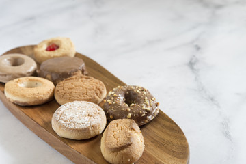 Polvorones typical  food christmas