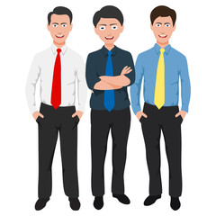Business People teamwork ,cartoon character. Vector illustration 