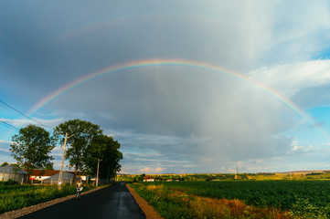 Rainbow over Bontida