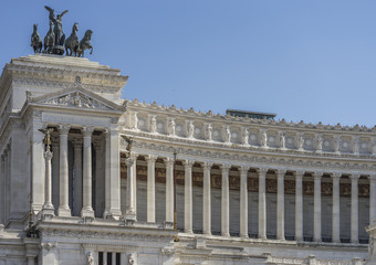 Fototapeta na wymiar National Monument to Victor Emmanuel II. Rome, Italy. June 2017