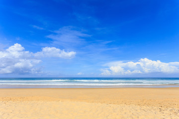 Fototapeta na wymiar Tropical beach, Karon beach in phuket island, Andaman sea, Thailand