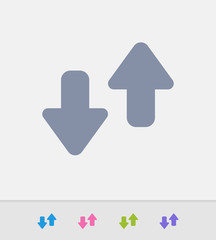 Up & Down Arrows - Granite Icons. A professional, pixel-perfect icon designed on a 32x32 pixel grid and redesigned on a 16x16 pixel grid for very small sizes.