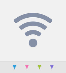 Wifi Symbol - Granite Icons. A professional, pixel-perfect icon designed on a 32x32 pixel grid and redesigned on a 16x16 pixel grid for very small sizes.