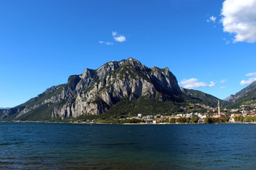View of the city of Lecco and Mount San Martino (Lake Como)