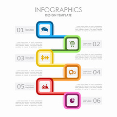 Infographic template. Can be used for workflow layout, diagram, business step options, banner, web design.
