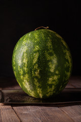 Watermelon on a dark background