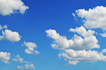 Naklejka na ściany i meble Sky / Blue sky background with clouds / Sky with clouds