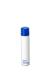Air Freshener perfume can mockup on white background 