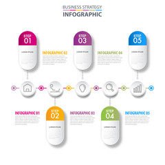 Business infographics design elements template graphic illustration