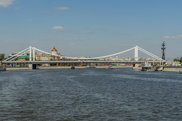 View of the Crimean (Krymsky)  bridge across the Moscow River