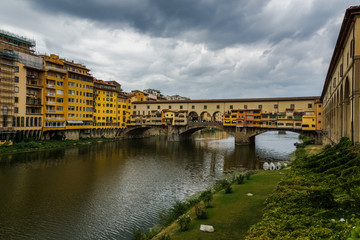 Fototapeta premium Ponte Vecchio over Arno river in Florence, Italy.