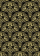 Muster mit Blumenornament