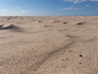 Strandmakro im Wüstenlook ohne Menschen