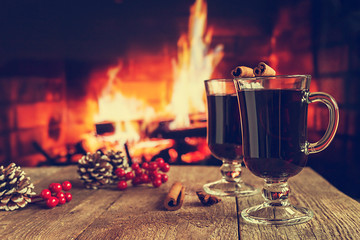 Hot mulled wine