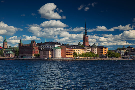 Stockholm. Cityscape image of old town Stockholm, Sweden during during sunny day.
