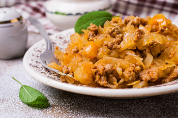 Stewed vegetables with sauce