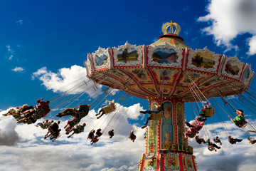 Oktoberfest Wiesn Riesenrad Fahrgeschäft Fahrgeschäfte Theresienwiese © LightingKreative