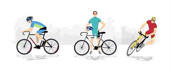 Naklejka premium Road cycling sport.