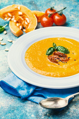 Pumpkin and carrot soup