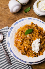 Stewed vegetables with sauce
