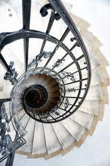 Old spiral staircas