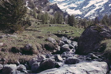 Fototapeta na wymiar Swiss River