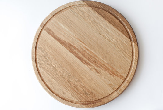 Wooden Cutting Board On White Background