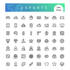 Esports Line Icons Set © Voysla
