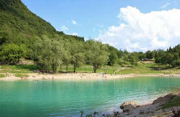 Lago di Tenno in estate, Trentino