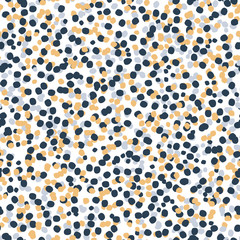 Seamless pattern with irregular, random, chaotic dots, circles.  Vector illustration